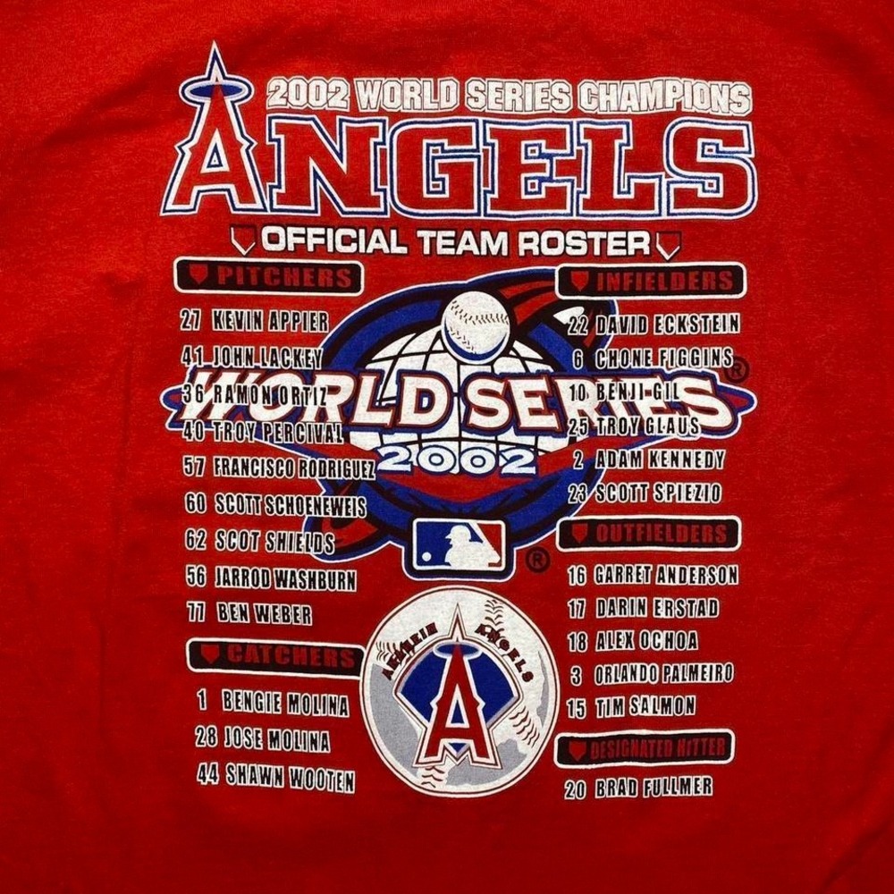 Vintage 2000s 2002 Angels World‎ Series shirt